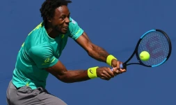 Gaël Monfils face à Jérémy Chardy au 1er tour de l'US Open, le 30 août 2017 à Flushing Meadows