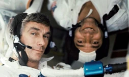 A droite sur ce document de la NASA du 17 décembre 1972, les astronautes Eugene Cernan et Ronald Evans