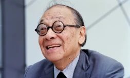 L'architecte sino-américain Ieoh Ming Pei, le 31 août 1995 à Cleveland