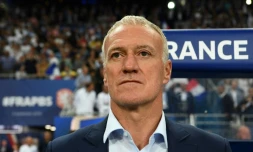 L'entraîneur de l'équipe de France, Didier Deschamps, lors du match de Ligue des Nations face aux Pays-Bas, au Stade de France, le 9 septembre 2018