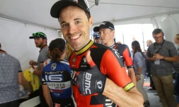 L'Espagnol Samuel Sanchez (BMC) après la 8e étape du Tour de Californie, le 22 mai 2016 à Sacramento
