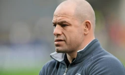 L'entraîneur Richard Cockerill, le 11 décembre 2011 lors d'un match avec Leicester à Clemont-Ferrand