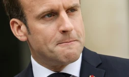 Emmanuel Macron, Ă Paris, le 23 avril 2019