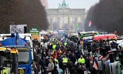 Manifestation d'agriculteurs à Berlin, le 15 janvier 2024