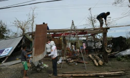 Dégâts à Ilagan, aux Philippines, après le passage du typhon Haima, le 20 octobre 2016