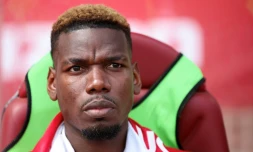 Paul Pogba avant un match de Monaco face à Auxerre, le 19 avril 2026 au stade Louis-II