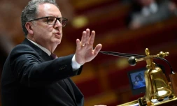 Le président LREM de l'Assembl&ée nationale, Richard Ferrand, préside la séance des questions au gouvernement le 9 octobre à Paris.