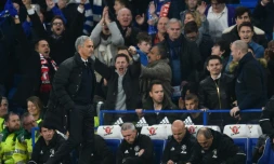 L'entraîneur de Manchester United José Mourinho à l'issue du match perdu contre Chelsea, le 23 octobre 2016 à Stamford Bridge