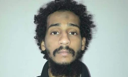 Photo fournie par les Forces démocratiques syriennes du combattant du groupe Etat islamique, El Shafee el-Sheikh, le 10 février 2018