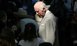 Le roi Charles III à l'église anglicane Saint Thomas à Sydney le 20 octobre 2024