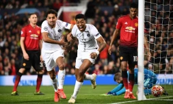 Le PSG reste sur un succès probant chez Manchester United, battu en Ligue des champions avec notamment un but de Presnel Kimpembe (d), le 12 février 2019