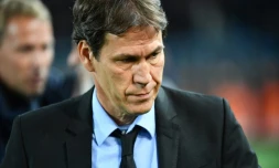 L'entraîneur de l'OM Rudi Garcia lors du match contre Montpellier, le 4 novembre 2016 à La Mosson
