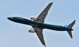 Un Boeing 737 Max 9 en démonstration au salon du Bourget, prÚs de Paris, en 2017
