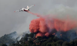 Incendie dans les environs de Vitrolles, au nord de Marseille, le 10 août 2016