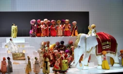 Répétition de "L'Amour de Danaé", opéra de Richard Strauss inscrit au programme du festival de Salzbourg en Autriche, le 27 juillet 2016