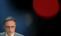 Le Premier ministre belge Bart De Wever lors d'un sommet européen à Bruxelles, le 23 octobre 2025