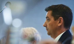 Le maire de Saint-Etienne Gaël Perdriau en conseil municipal, le 26 septembre 2022