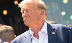 L'ancien président américain Donald Trump, le 12 août 2023 à Des Moines, dans l'Iowa