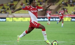 L'attaquant portugais de Monaco Gelson Martins contre Nantes lors de la 1re journée de Ligue 1, le 6 août 2021 à Monaco