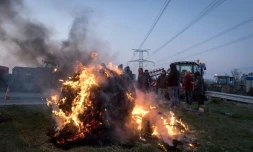 Des agriculteurs bloquent des accès à la ville de Toulouse, le 7 février 2018