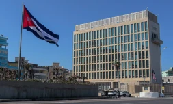 Vue de l'ambassade des Etats-Unis à La Havane, le 14 janvier 2023