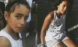 Avis de recherches, photographié le 28 août 2017, pour Maelys, une fillette de 9 ans disparue pendant un mariage à Pont-de-Beauvoisin