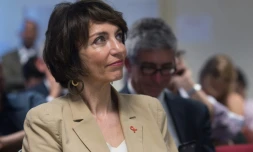 La ministre de la Santé Marisol Touraine le 26 février 2016 à Fort de France en Martinique