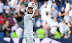 Karim Benzema le 3 septembre 2022 lors d'un match de Liga entre le Real Madrid et le Real Betis. Après 14 saisons, 353 buts et 25 trophées sous le maillot du club espagnol, l'attaquant français s'en va