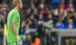 Le gardien international belge d'Anderlecht Matz Sels contre le Bayern en match de groupe de la Ligue des champions, le 12 septembre 2017 à Munich