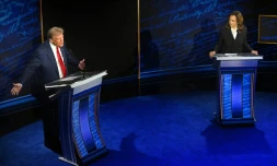 Donald Trump et Kamala Harris lors d'un débat à Philadelphie, le 10 septembre 2024