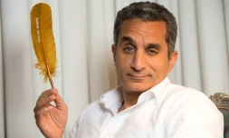 Le comédien égyptien Bassem Youssef le 6 avril 2017 à Los Angeles