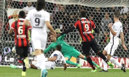 Le PSG battu à Nice avec notamment un but de Mario Balotelli à l'Allianz Riviera, le 30 avril 2017
