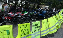 Samedi 10 septembre 2011 - Manifestation des motards au Barachois (photo Emilie Sorres)