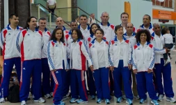 La délégation sportive d'EDF Réunion (Photo DR)