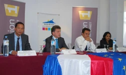 Lundi 3 octobre 2011 - Conférence de presse sur l'outil régional de coopération audiovisuelle (photo Patrick Wan Hoo - Réunion 1ère)