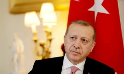Le président turc Recep Tayyip Erdogan, le 15 mai 2018 à Londres