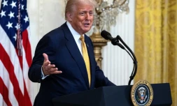 Le président américain Donald Trump à la Maison Blanche le 22 juillet 2025