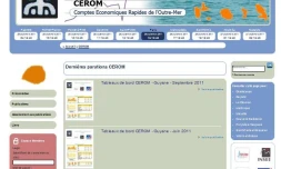 Capture d'écran du site CEROM