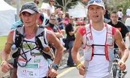 Grand raid 2011 - 

Le Métropolitain Julien Chorier et le Réunionnais Freddy Thévenin à Cilaos