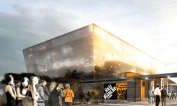 Maquette de la future cité des arts à Saint-Denis