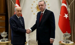 Photo diffusée le 18 avril 2018 par le service de presse de la présidence turque