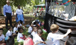 Mercredi 23 novembre 2011 - Inauguration de la journée festive au jardin de l'État (Photo Alexandre Rivière)