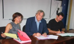 Signature d'une convention cadre entre le Parc National et l'Observatoire volcanologique (photo DR)