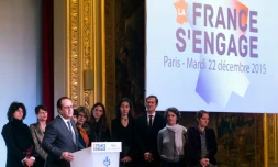 Discours du président français François Hollande, le 22 décembre 2015 à l'Elysée à Paris