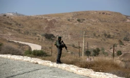 Un garde-frontière en Cisjordanie le 22 novembre 2015