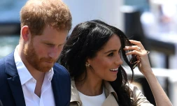 Le prince Harry et son épouse Meghan en octobre 2018 à Sydney