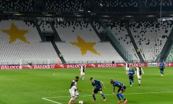 Match à huis clos entre la Juventus et l'Inter en raison de la pandémie de coronavirus, le 8 mars 2020 à Turin