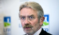 Frédéric Thiriez, alors président de la LFP, le 21 septembre 2015 à Paris