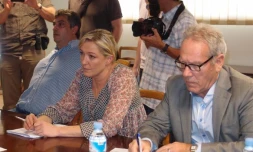 Mercredi 8 décembre 2012 - Marine Le Pen à la Chambre des Métiers et de l'Artisanat (Photo Samia Omarjee)