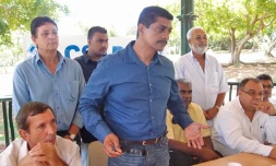 Vendredi 10 février 2012 - Conférence de presse de l'intersyndicale des professionnels de la route (Photo Émilie Sorres)